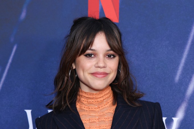 Jenny Ortega at the photo call for "Wednesday" held at Hollywood Forever Cemetery on April 29, 2023 in Los Angeles, California. (Photo by Mark Von Holden/Variety via Getty Images)