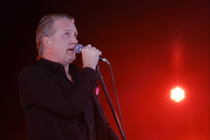 PALM SPRINGS, CALIFORNIA - NOVEMBER 11: Josh Homme performs onstage at "Rock The Plaza" benefit to save the Plaza Theatre on November 11, 2022 in Palm Springs, California. (Photo by Kevin Winter/Getty Images)